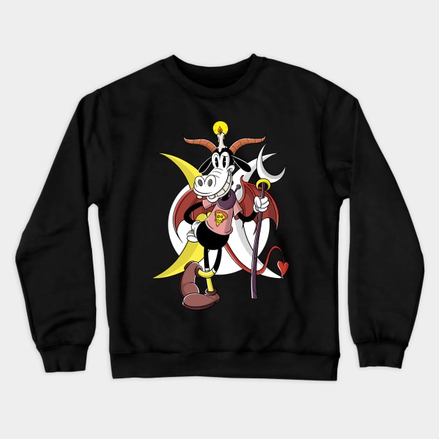 Belzebuth or Beelzebub Baal Zebub dumber Baphomet friend Crewneck Sweatshirt by Juandamurai